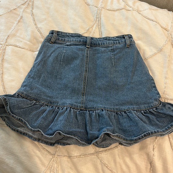 John Galt Brandy Melville Flare Denim Skirt - Picture 4 of 4